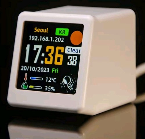 Mini uhr weiss - mini-uhr, wetteruhr