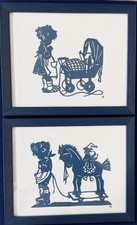 Scherenschnitt Junge mit