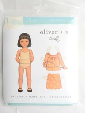 Oliver + S Schnittmuster - Kinder Badminton Skort Top & Kleid Gr. 5 bis 12 NEU