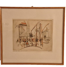 Otto Eglau (1917/1988) Kranzler Berlin 2/50 - 3 Farbendruck Sign. re.u. Eglau 56