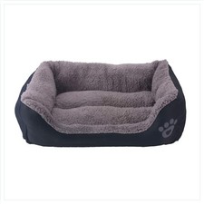 Katzenbett Hundebett Kunstleder rechteckig Tierbett Schlafplatz