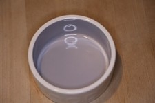 Keramik Hundenapf Katzennapf Pfote Food weiß grau *** spülmaschinengeeignet