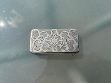 Kleine Tabatiere aus Silber wohl Frankreich 19. Jahrhundert Tabakdose Dose