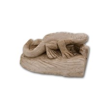 Echse versteinertes Holz Figur