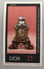 Briefmarke DDR Stutzuhr von Johann Heinrich Köhler um 1700 25 Pfennig Postfrisch