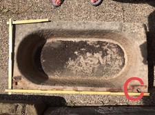 Steintrog, Vogeltränke,Tiertränke ,Alter Kalkstein Trog, Blumen, Garten 95*42*cm