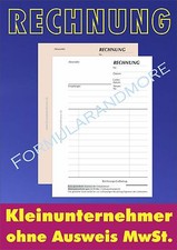 2 St. RECHNUNGSBLOCK f