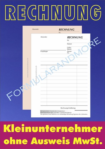 Rechnungsblock f - 2,