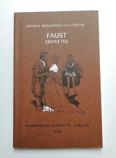 Faust 1.Teil, J. W. von Goethe,  Hamburger Lesehefte Verlag, Tragödie, sehr gut
