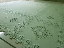 Hardanger Stickerei Handarbeit Mitteldecke 110x110cm.