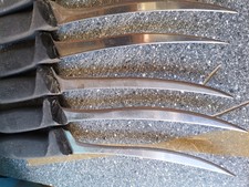 6 Stück Gebraucht Original Victorinox große Metzger Messer zellegen Messer.