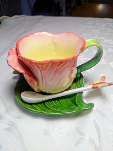 Keramik teetasse untertasse - keramik,