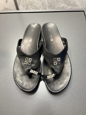 Flip Flops Sandalen Zehentrenner Badeschlappen Schwarz Damen Größe 40