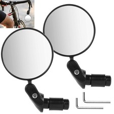 Fahrradspiegel HD 360° Drehbar & Klappbar Fahrrad Rückspiegel 2 Stück MTB City
