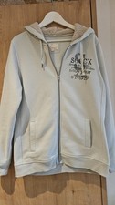SOCCX  Damen Sweatjacke, hellblau, mit Kapuze, Gr. 42 XL
