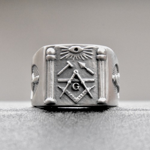Freimaurer ring sterling - freimaurer,