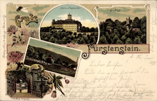 Litho książ fürstenstein - litho,