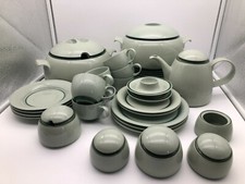 Teile z.Auswahl: Fürstenberg Porzellan Rand grün Seladon Selecta 1974 Sundermann
