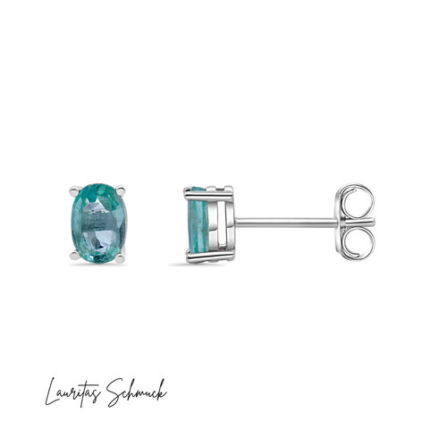 Smaragd ohrstecker 925 silber - smaragd,