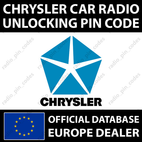 Chrysler radio pin - chrysler,