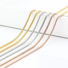 Edelstahl Runde Schlangenkette 1,5 mm, 60 cm Halskette Damen Herren