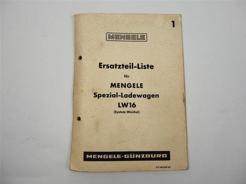 Mengele lw16 spezial - lw16, ladewagen