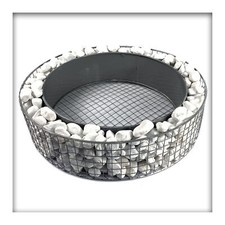 Pflanzschale Kreis-Gitter Garten Grabschmuck Grabgestaltung Ø 35 mit Kies