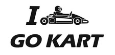 i love Go Kart Aufkleber