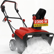 Schneefräse Schneeschieber Elektro 2300W 50cm Arbeitsbreite 25cm Arbeitshöhe LED