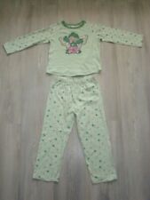 Mädchen Schlafanzug 104 Shirt Hose Hausanzug Pyjama Set Engel Schmetterlige grün