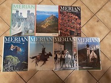 Sammlung von 11 MERIAN-Reisemagazinen aus den 1960er–1980er Jahren. 
