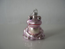 Deko Baumschmuck Weihnachtskugel Glaskugel Märchen Figur Froschkönig neuwertig