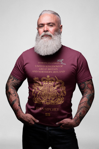 British passport shirt - british,