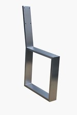 1 Stück Bankgestell mit Lehne Edelstahl Sitzbank Kufengestell Tischkufen