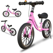 GASLIKE Laufrad Kinder 2-6 Jahre, 14 Zoll Kinderlaufrad mit Bremse, Verstellbar