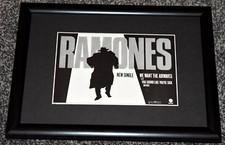 THE RAMONES band A4 FRAMED we