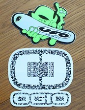 OGIO + UFO Plast BMX  Motocross Enduro Snowboard 2 X Aufkleber Sticker 