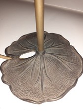 Tiffany Art Tischlampenfuß Seerosenblatt/Schwanenhals Tiffany Art h=47d=14cm