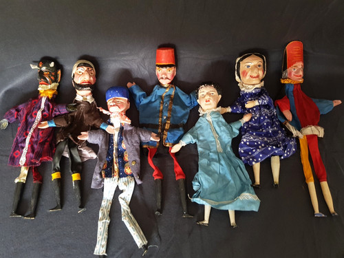Antike kasperlifiguren - kasperlifiguren, 7