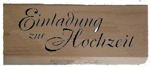 Stempel einladung zur - ,
