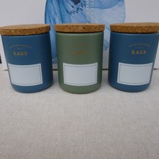 Gewürz Keramikdosen von Laux Gewürze (leer) mit Korkdeckel 3 Stück