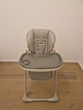 Baby Hochstuhl Treppenhochstuhl Kinderhochstuhl Faltbar Höhenverstellbar Beige