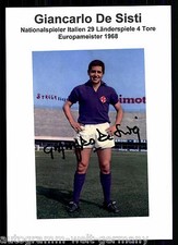 Giancarlo De Sisti Italien Europameister 1968 TOP Foto Orig. Sign.  + G 9105