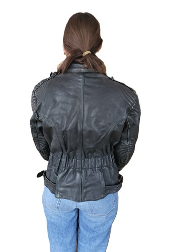 Damen lederjacke schwarz - damen,