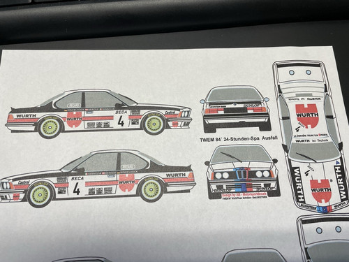 D33 decal bmw 635 - 635, schnitzer