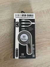 Rexado Rexado Multi 3 in 1 USB Ladekabel – Einziehbares Mehrfach Schnellladekabe