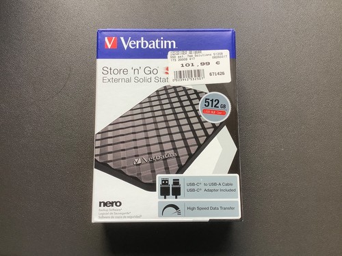 Verbatim store ssd 512gb - verbatim,
