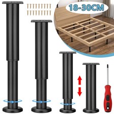 Tischbeine Eisen Sehr Stabil 18-30cm Tischfüße Sofafuß Ersatz Höhenverstellbar