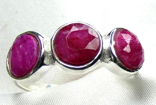 Rubin ring 925 silber - rubin, 3