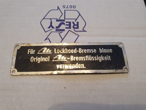 Typenschild ate - typenschild,